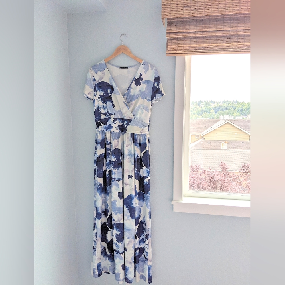 Ouges Watercolor Maxi Dress, Size XL